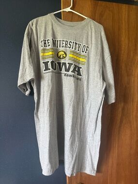 University of Iowa Grey Graphic Short Sleeve Tee